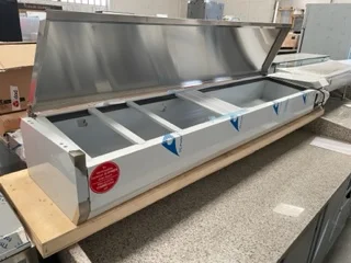 Présentoir à ingrédients 2000mm Profondeur 300 Inox Achat Immédiat
