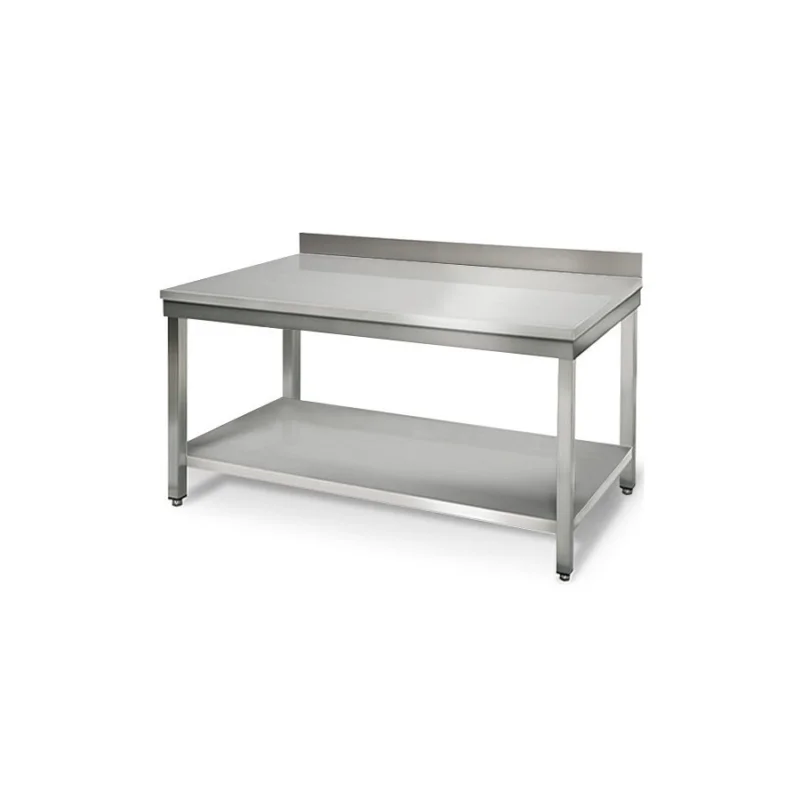 Table inox 1600 mm profondeur 700 adossée Populaire