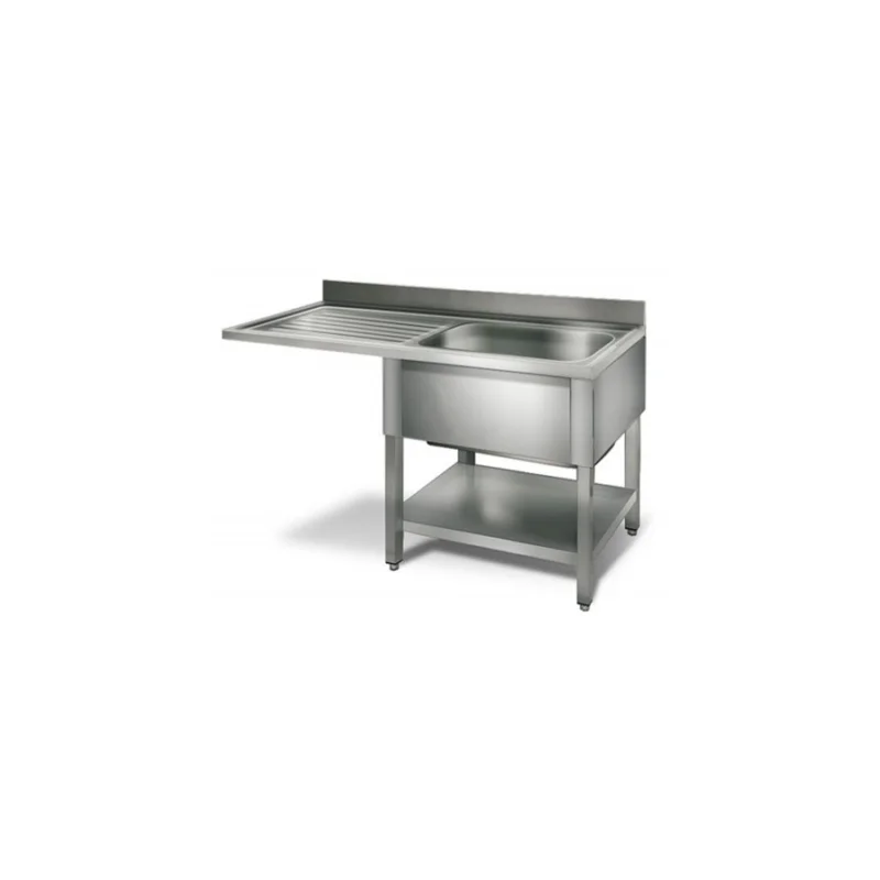 Offre Du Jour Table lave-vaisselle égouttoir G / 1200 mm 1 évier prof.600