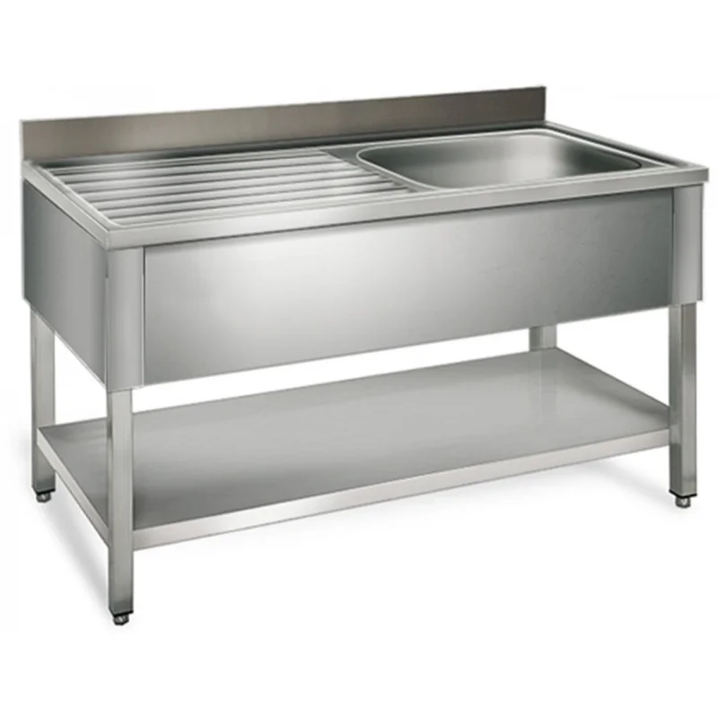 Meilleur Choix Table de rinçage égouttoir G / 1000 mm 1 évier prof.600