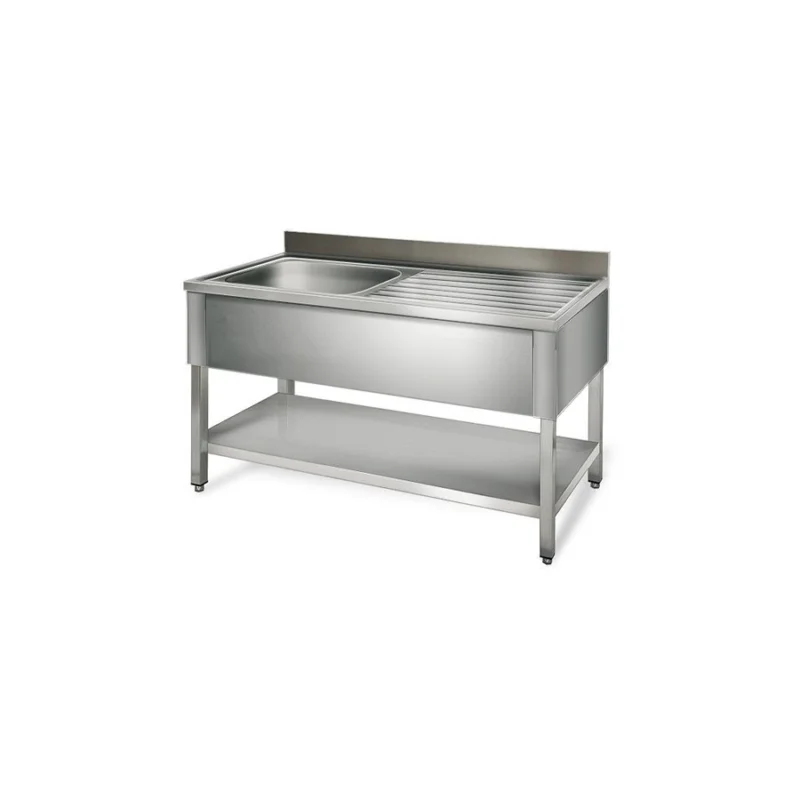 Table de rinçage égouttoir D / 1000 mm 1 évier prof.600 Dernière Chance