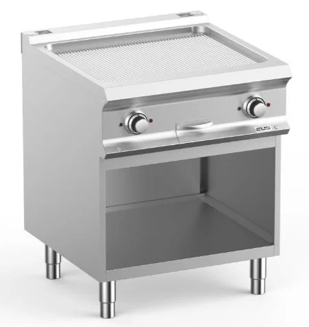Promotion Plancha professionnelle électrique rainurée sur placard ouvert MBM - DOMINA PRO 700
