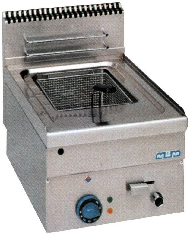 Meilleur Choix Friteuse professionnelle gaz 8 Litres à poser MBM profondeur 600mm