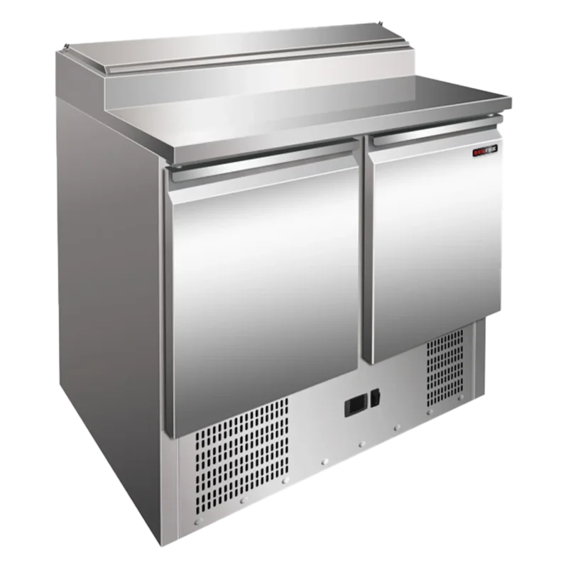 Meilleur Choix Saladette réfrigérée 2 portes avec vitrine à capot REDFOX