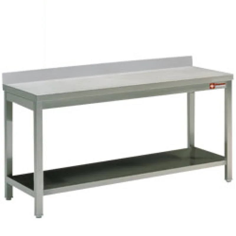 Table inox murale soudée Largeur 1800mm - Profondeur 700mm DIAMOND - TL1871A Promotion Saisonnière