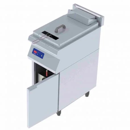 Friteuse professionnelle gaz 15 Litres sur socle CAPIC profondeur 700mm Prix Réduit