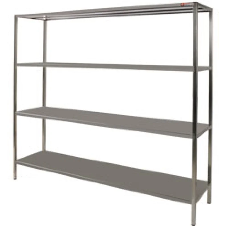 Etagère inox de rangement 4 niveaux Longueur 1200 DIAMOND - SR1244 Livraison Express
