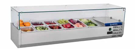 Offre Limitée Vitrine réfrigérée à ingrédients 1200mm GN 1/3 CUISTANCE