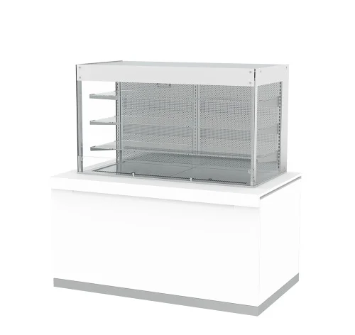 Vitrine réfrigérée verticale libre service avec cuve pour 4 bacs GN1/1 INFRICO - Série SELF-SERVICE - Gastrobuffets Acheter Direct