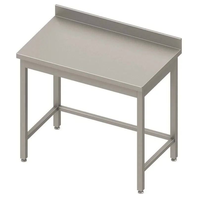 Table inox soudée adossée sans étagère Largeur 1800mm - Profondeur 700mm L2G Petit Prix