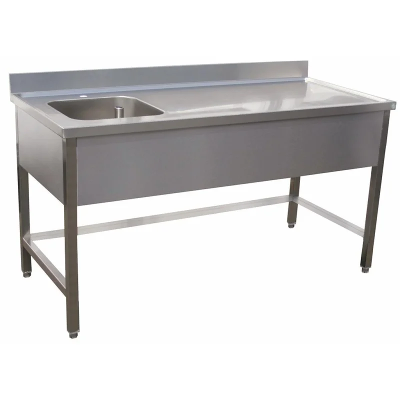 Certifié Table du chef inox cuve à gauche 2000x700mm BERTRAND - TCGX/2070