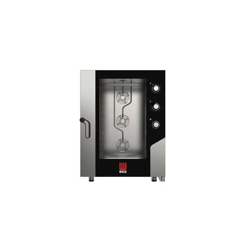 Four électrique combiné convection vapeur 10 plaques 600 x 400 avec panneau électromécanique - EKA Remise