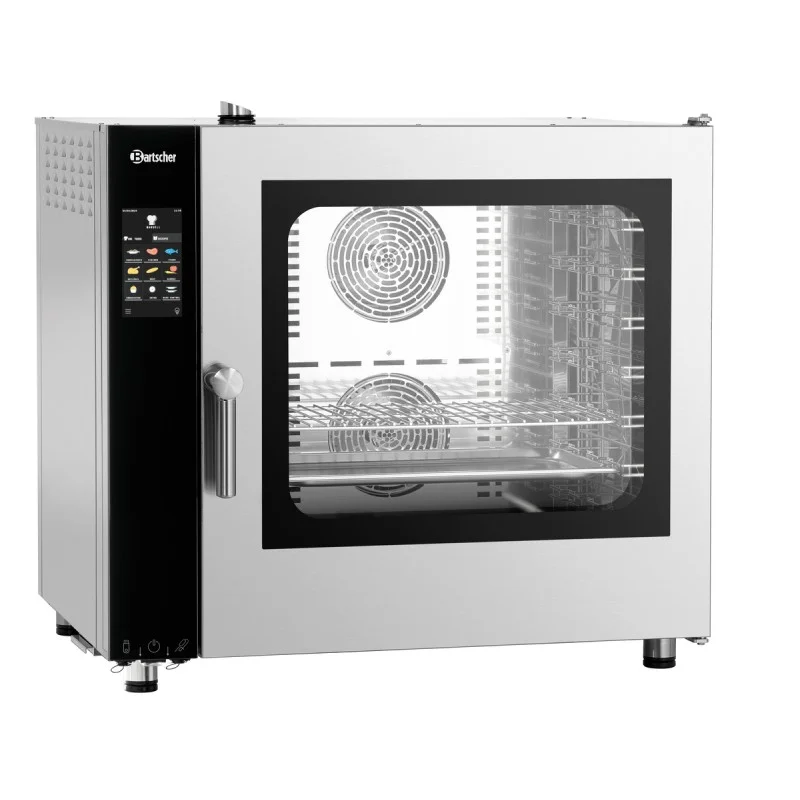 Pas Cher Four mixte à vapeur électrique 7 niveaux Gn 1/1 ou 600 x 400 - 12.6 kW - 840x905x860 mm.