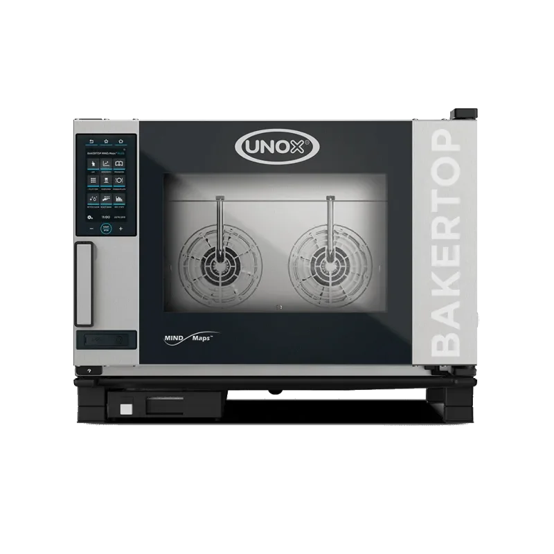 Four mixte électrique BAKERTOP MIND.Maps™COUNTERTOP PLUS - 4 x 600 x 400 - Ouverture à gauche - UNOX Dernier Modèle