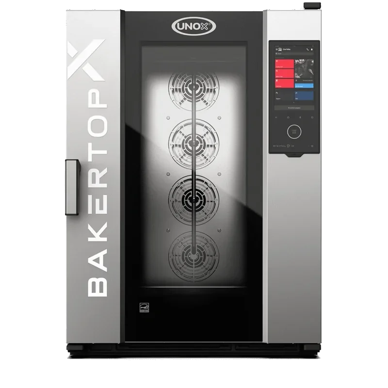 Promotion Saisonnière Four mixte professionnel de comptoir BAKERTOP-X™ Digital.ID™ - 10 x 600 x 400 - ouverture à gauche - UNOX