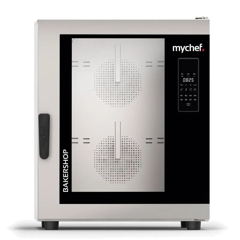 Four Pâtissier professionnel électrique avec humidificateur Mychef BAKERSHOP AIR-S - 10 x 600 x 400 - Ouverture latérale Expédition Rapide