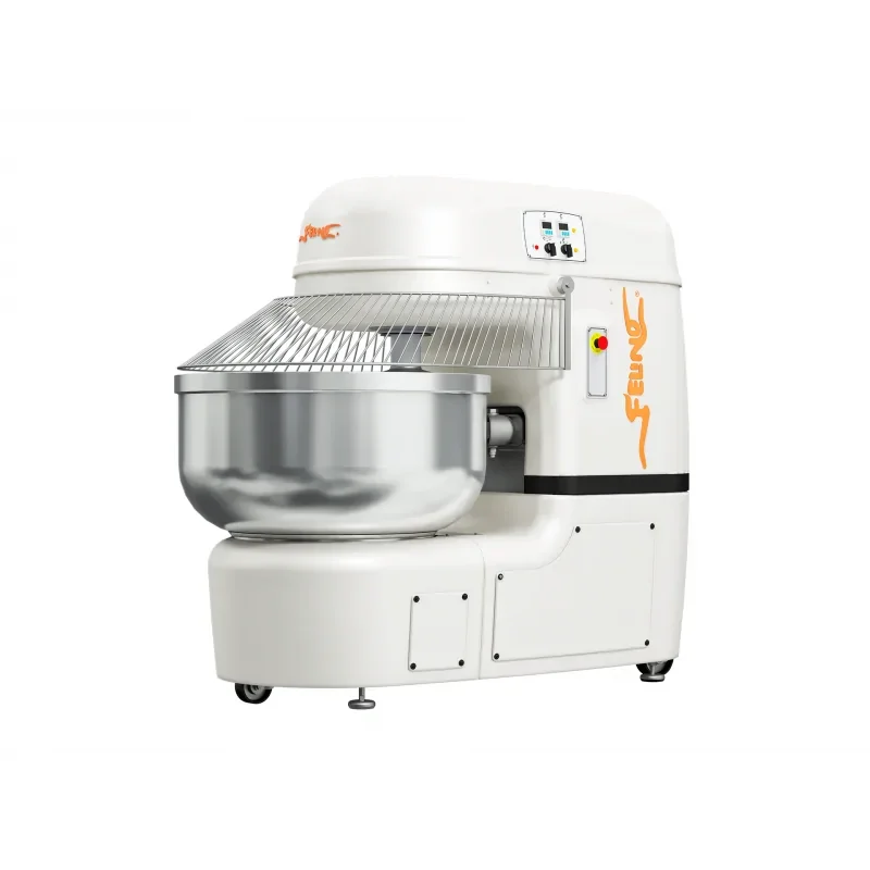 Vente Flash Pétrin à spirale de boulangerie avec cuve fixe - Capacité de 80 kg de farine - 200 litres