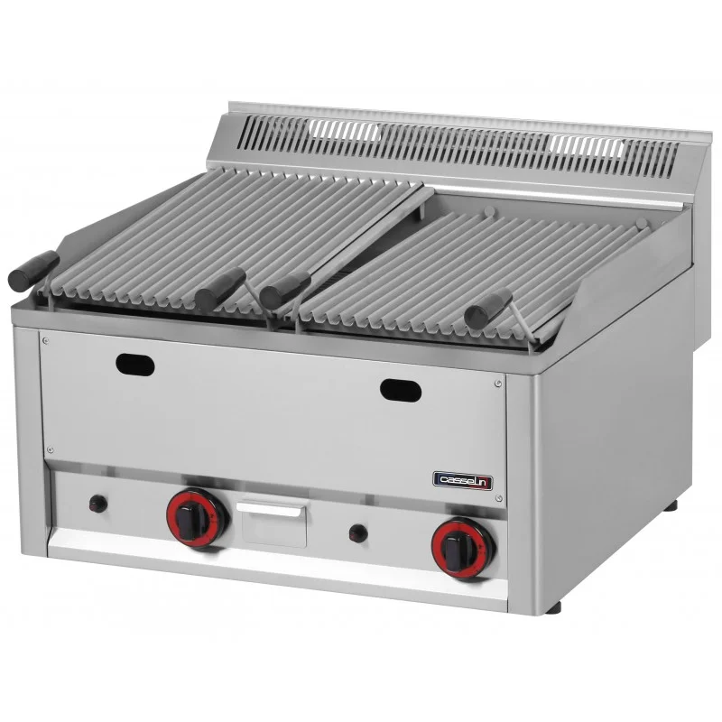 Dernière Chance Grill pierre de lave double 66 - 658 x P 609 x H 436 mm