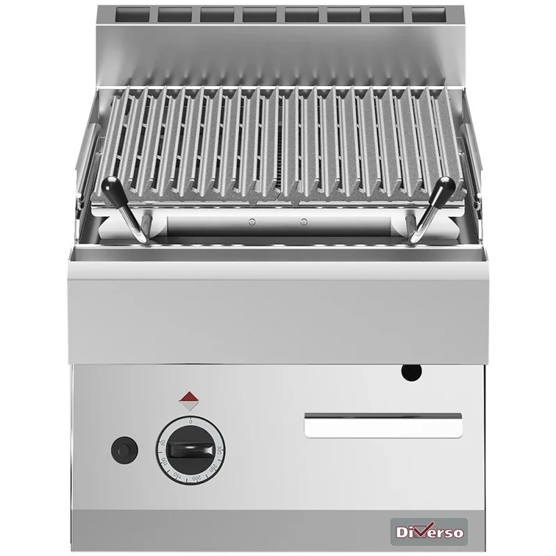 Grill Pierre de Lave en fonte - 400 x 700 x 280 mm. Bon Marché