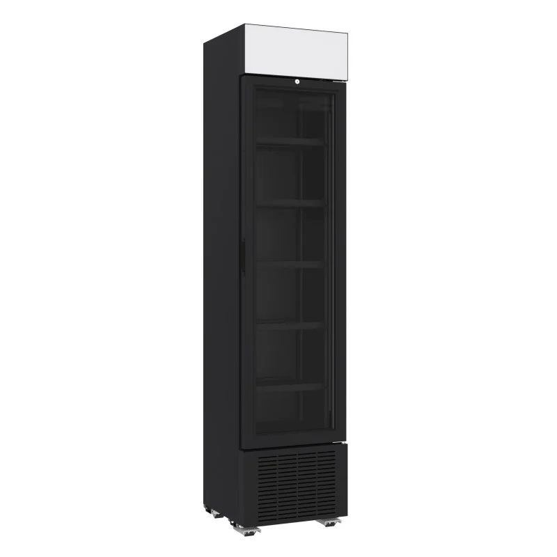 Offre Limitée Armoire à boissons totalement noire avec canopy - Taille slim - 232 litres