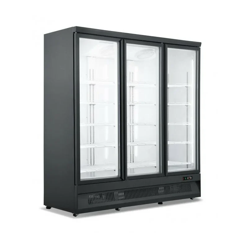 Achetez Aujourd’hui Armoire réfrigérée black positive 0/+10°C - 3 portes vitrées battantes - Déstockage