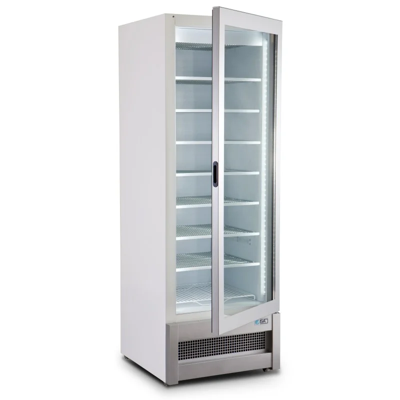 Armoire réfrigérée en verre marin négative -18/-22°C - 1 porte vitrée battante - 353 litres Pas Cher