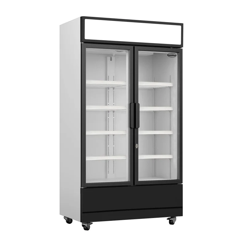 Marque Armoire réfrigérée positive +1/+10°C - 2 portes vitrées battantes - 670 litres