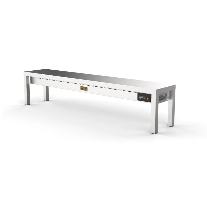 ETAGÈRE CHAUFFANTE EN CERAMIQUE 1 NIVEAUX 1600 4 HEATERS OF 250W - 1600x300x350 mm Promotion Saisonnière