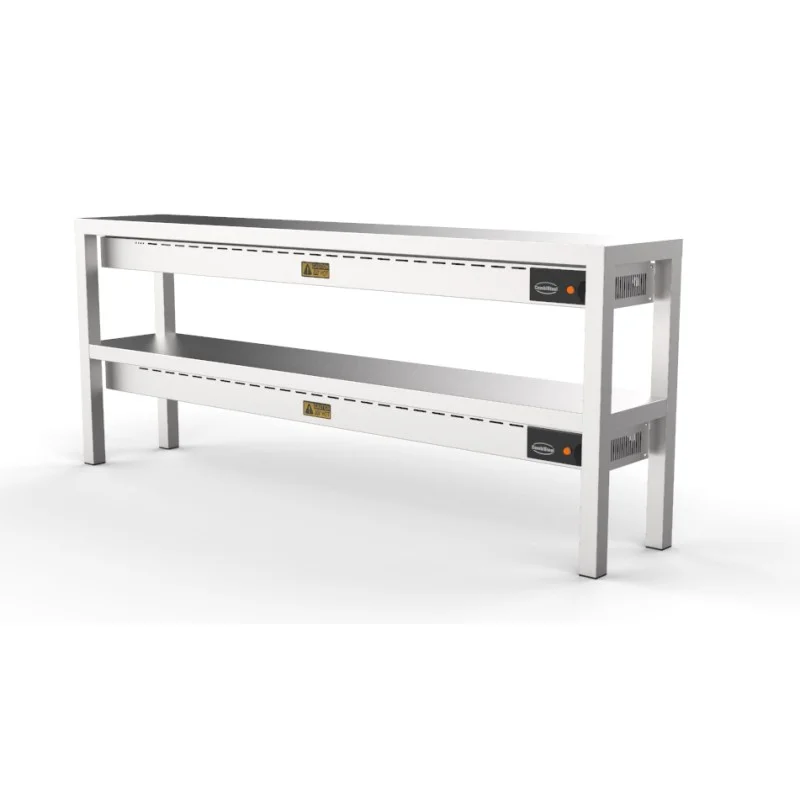 ETAGÈRE CHAUFFANTE EN CERAMIQUE 2 NIVEAUX 2000 12 HEATERS OF 250W - 2000x300x650 mm Livraison Express