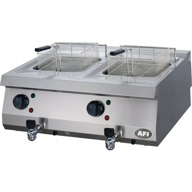 Jusqu’à Épuisement Des Stocks Friteuse professionnelle gaz - 2 x 12 litres - AFI