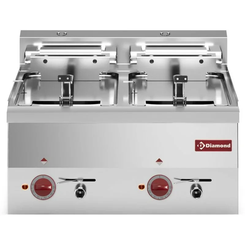 Prix Promo Friteuse s-powerfull électrique 2 x10 litres à poser - 600x600x280/400 mm