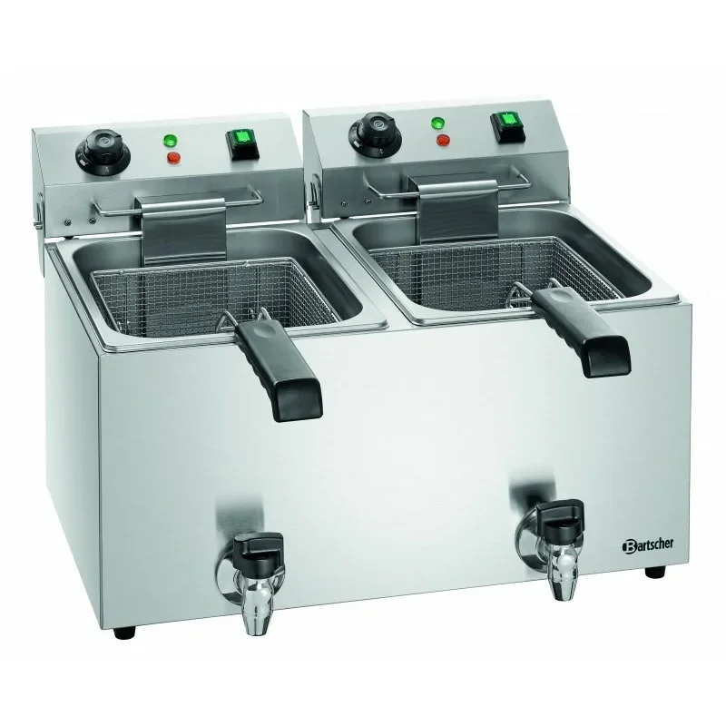 Commander Maintenant Friteuse SNACK IV Plus avec robinet de vidange - 2 x 8 litres - 230 V