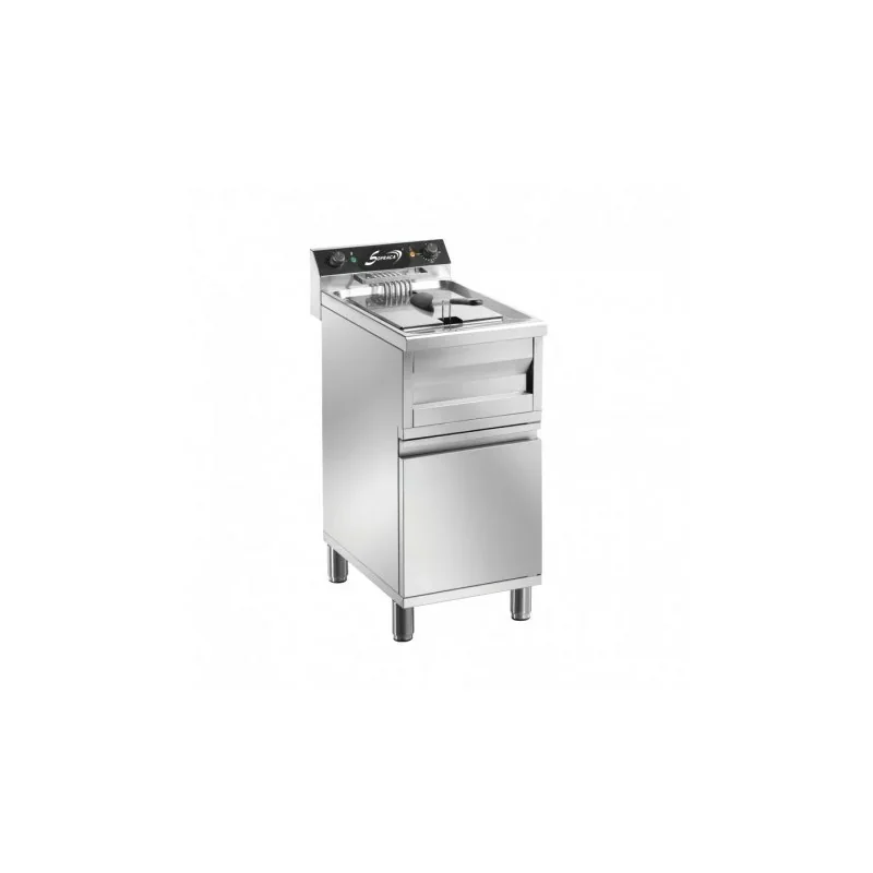 Friteuse électrique sur coffre 1 bac de 12 litres - 400 x 700 x 950 mm - SOFRACA Usine Directe