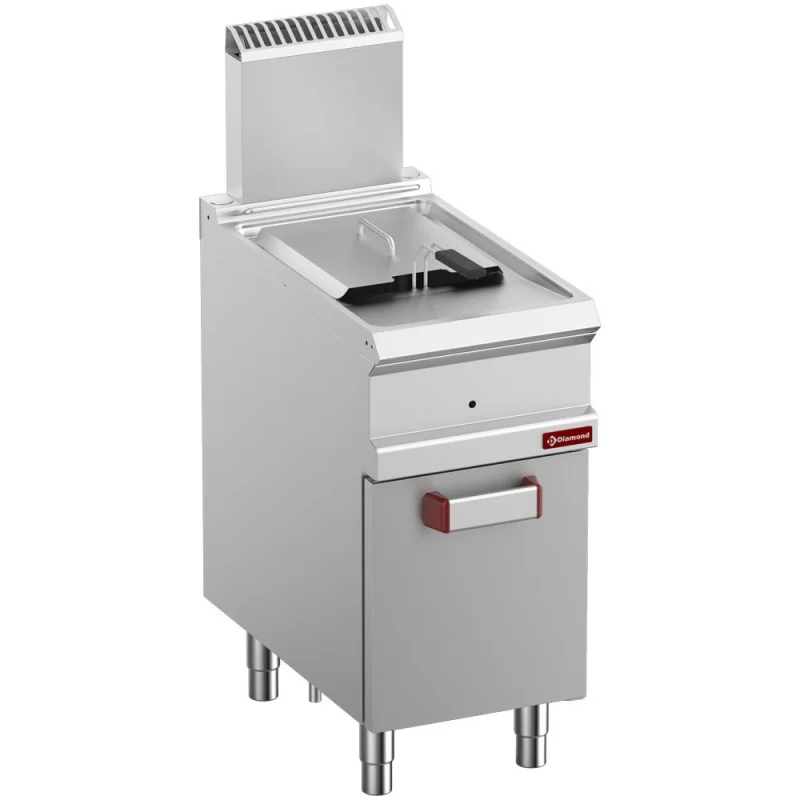 Friteuse professionnelle gaz 1 cuve 14 litres sur armoire Commander Vite