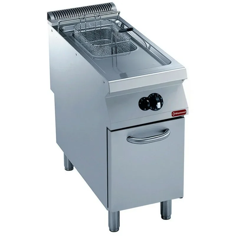 Friteuse professionnelle gaz 1 cuve y 15 litres sur meuble Seulement Aujourd’hui