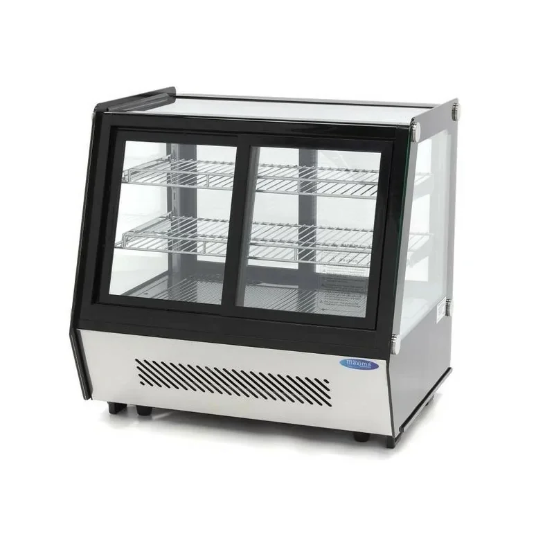 Offre Exclusive Vitrine réfrigérée à gâteaux - 125 L - 71 cm - portes coulissantes avant et arrière