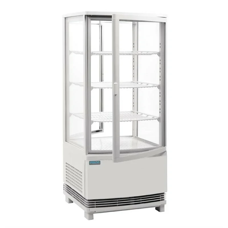 Vitrine réfrigérée portes incurvées Polar Série C 86L blanche Expédié Aujourd’hui