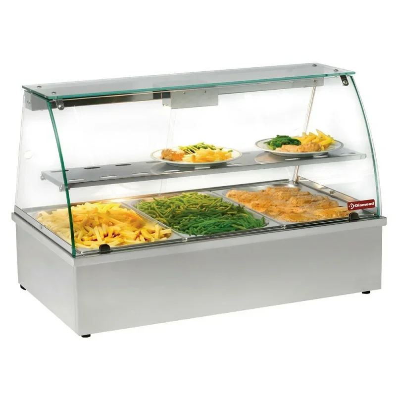 Commande En Gros Vitrine chauffante, bain-marie, panoramique accessoires 1020x602xh680