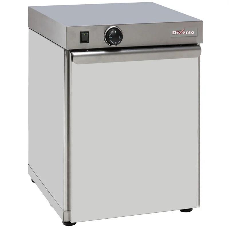 Armoire chauffante pour 30 assiettes, acier inoxydable, thermostat 0-90°C Promotion Saisonnière