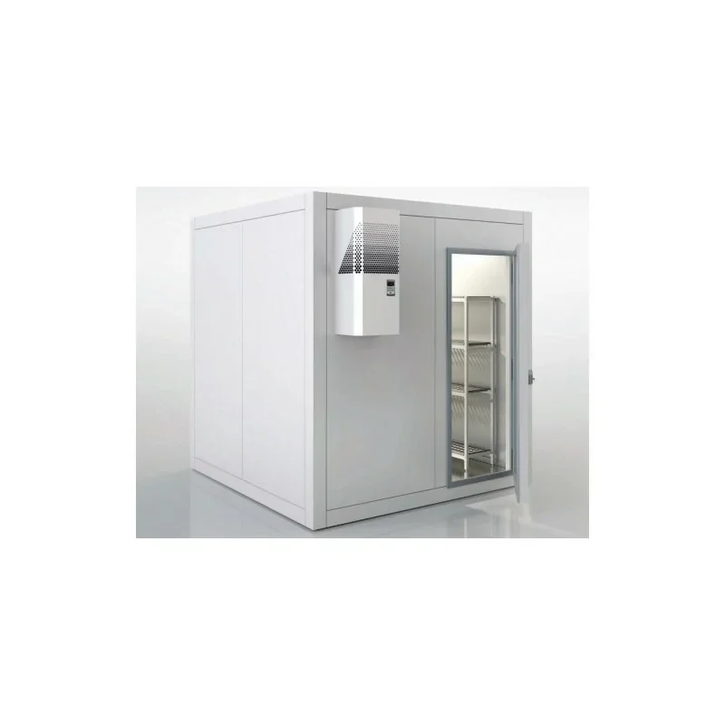 Chambre froide négative - Iso 100 mm - 1630 x 1830 x 2200 mm + Groupe logé + Rayonnage - CORECO Livraison Gratuite