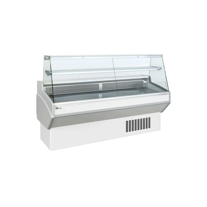 Expédié Aujourd’hui Vitrine comptoir avec vitrage droit - Froid ventilé - 1290 x 820 x 1200 mm -AFI