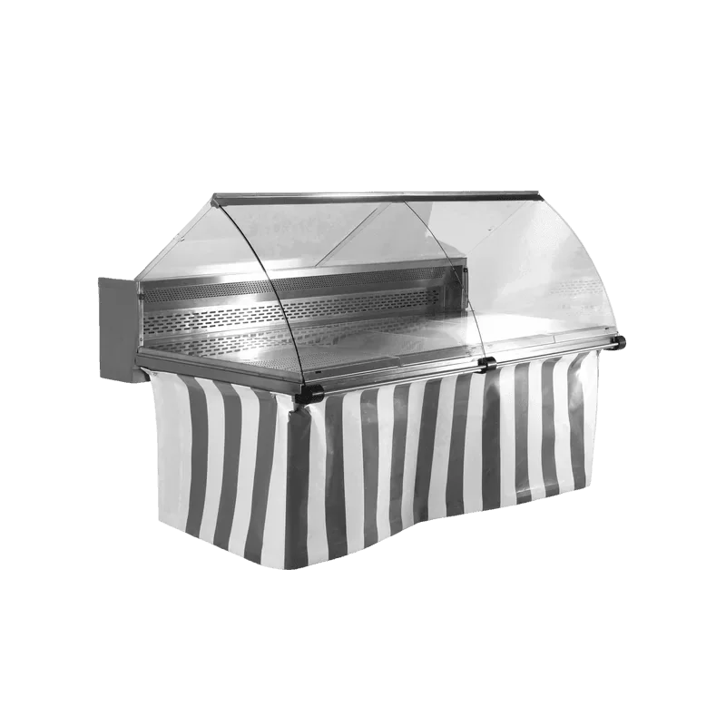 Vitrine réfrigérée pliante mobilepour marché - 1900 x 1067 x 1240 mm Prix Réduit