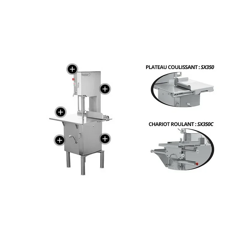 Quantité Limitée Scie à os sur chariot avec plateau coulissant