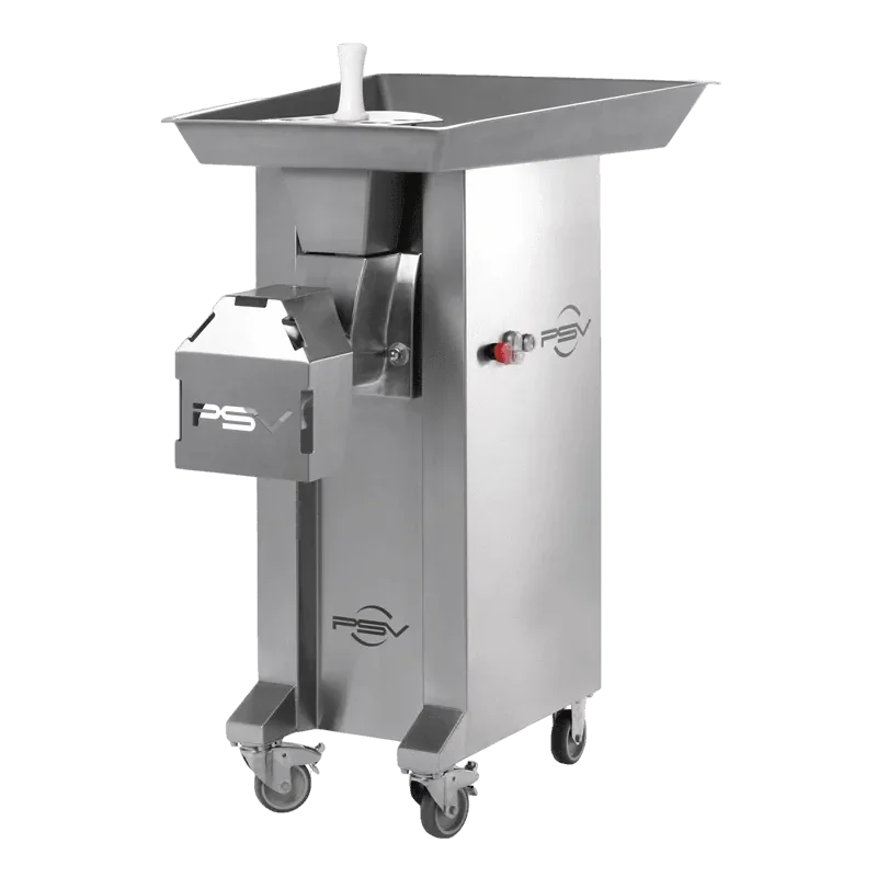 Livraison Gratuite Hachoir à viande traditionnel sur socle pour boucherie - Production 1400 kg/h - Double coupe - Triphasé