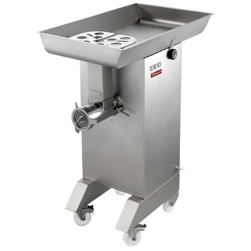 Hachoir en inox n°32, kg/h 700, diamètre 4 5 mm hachoirs a viande pro sur socle 560x900xh1126 Top Vente