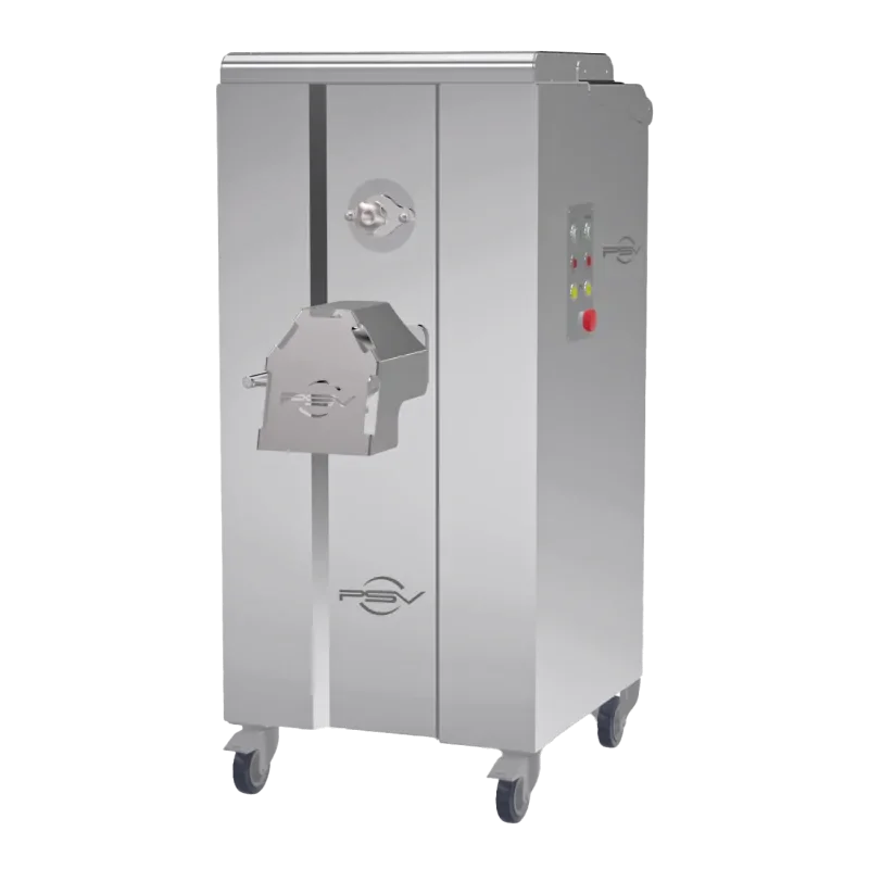 Hachoir mélangeur à viande automatique sur socle pour traiteur - Production 600 kg/h - Simple coupe - Triphasé Nouvelle Collection