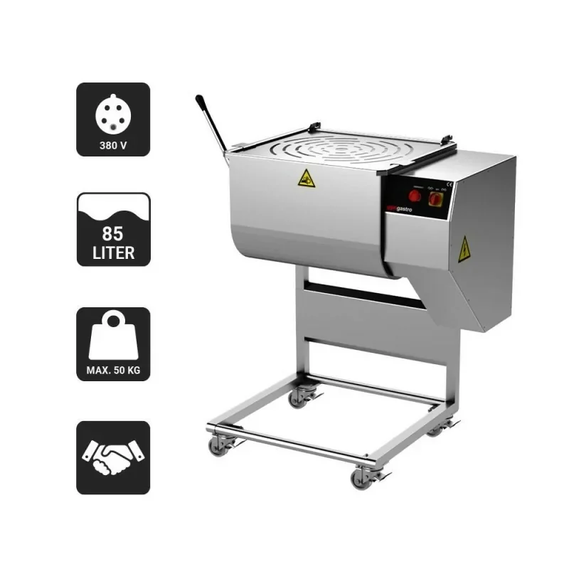 Prix Choc Mélangeurs à viande en inox - sur support à roues - 100 kg