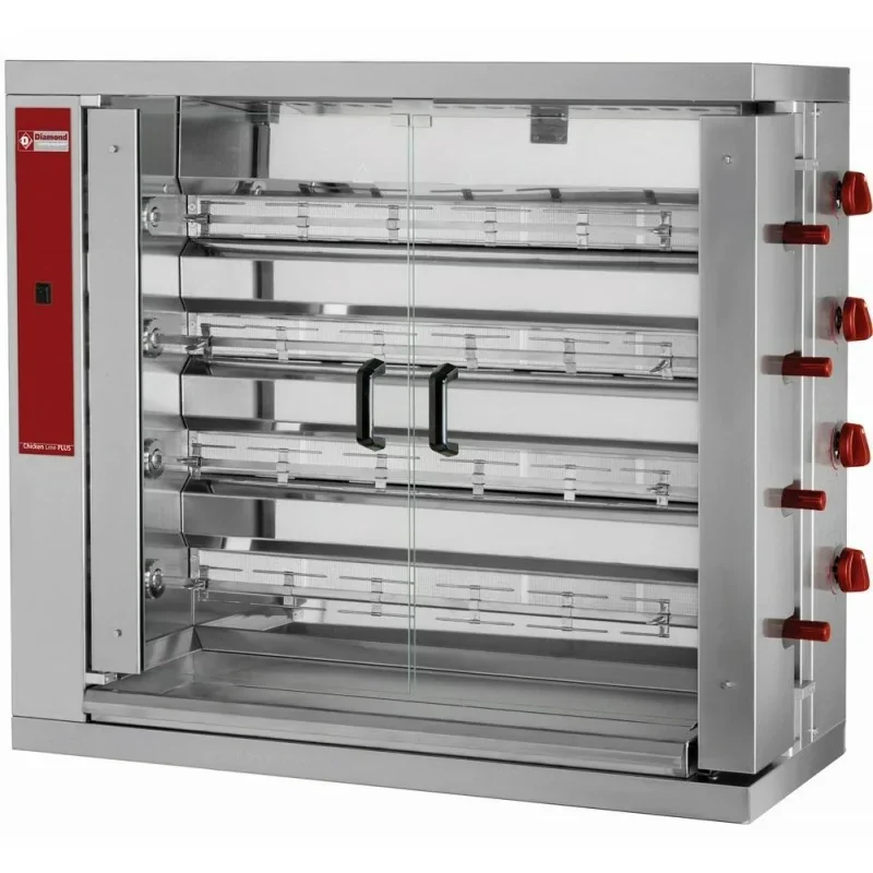 Vente Directe Rôtissoire gaz 4 broches (24 poulets)