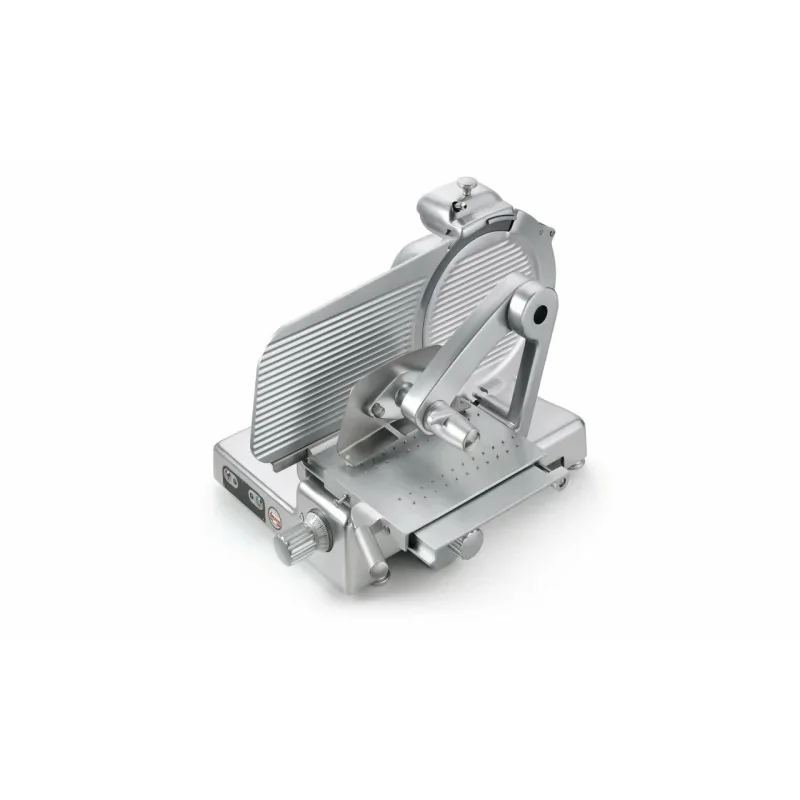 Trancheuse à jambon verticale - Finition aluminium - Course du chariot 370 mm - Lame 385 mm Authentique