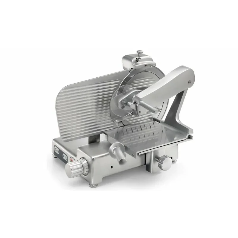 Prix Bas Trancheuse à jambon verticale - Finition aluminium - lame ø 275 mm - Course du chariot : 275 mm - SIRMAN